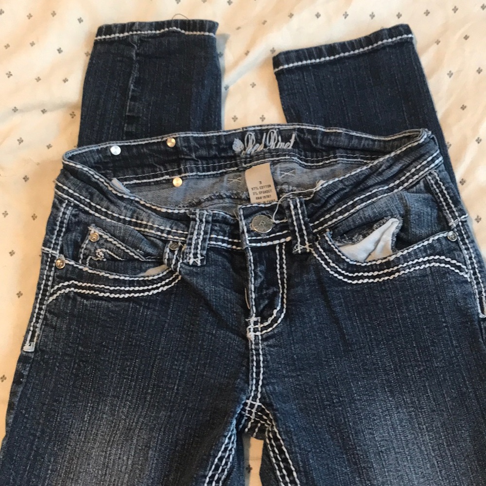 Red Rivet Skinny Jeans